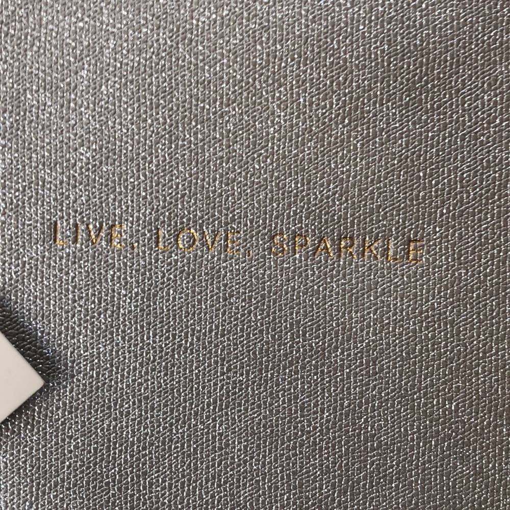 KATIE LOXTON “LIVE, LOVE, SPARKLE” Clutch bag /SILVER - Picture 4 of 8